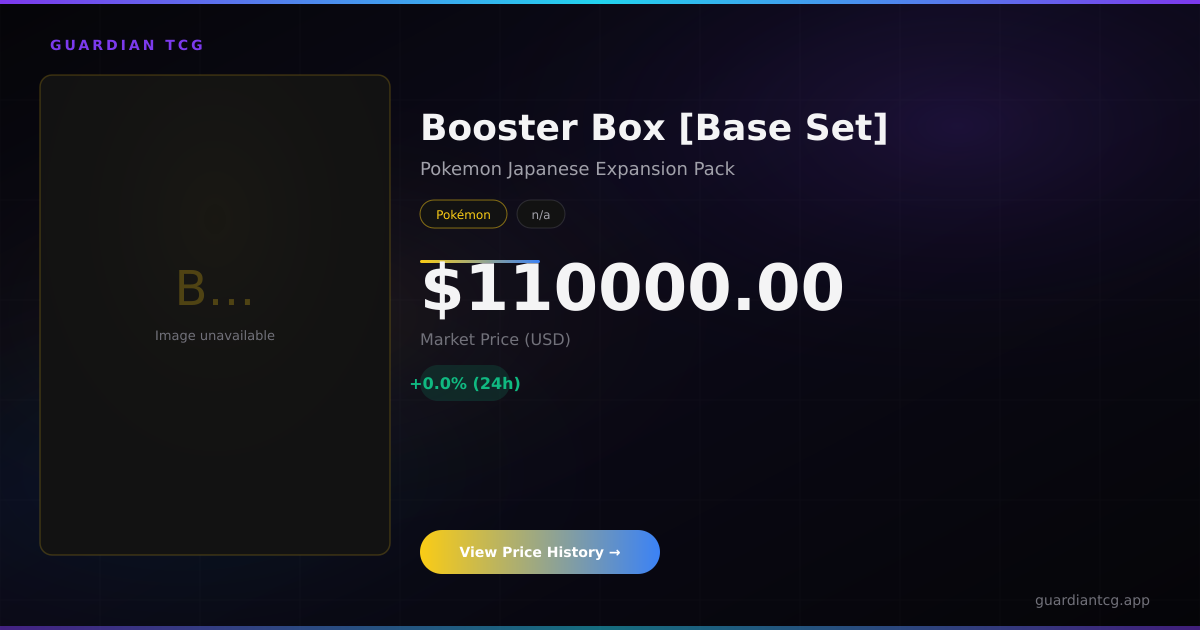 Booster Box [Base Set] — $110000.00 | Guardian TCG