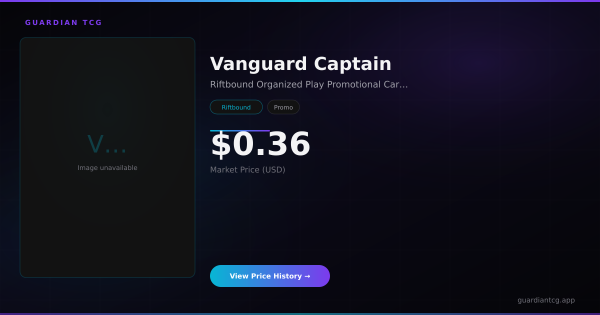 Vanguard Captain Price — $0.46 (Riftbound Organized Play Promotional ...
