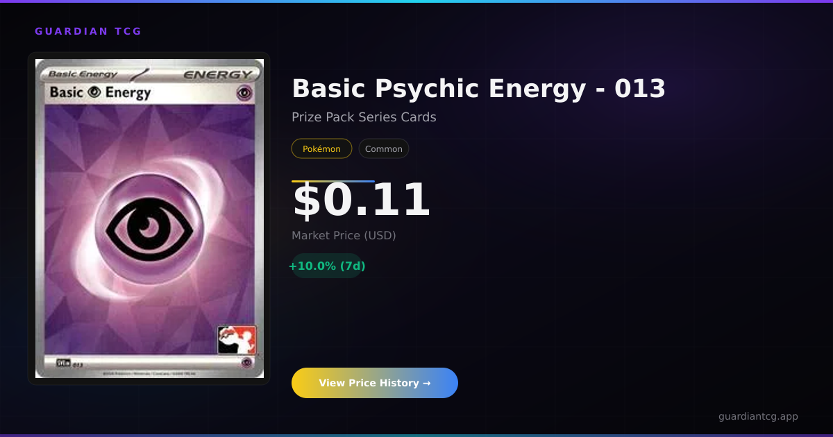 Basic Psychic Energy - 013 Price — $0.10 (Prize Pack Series Cards ...
