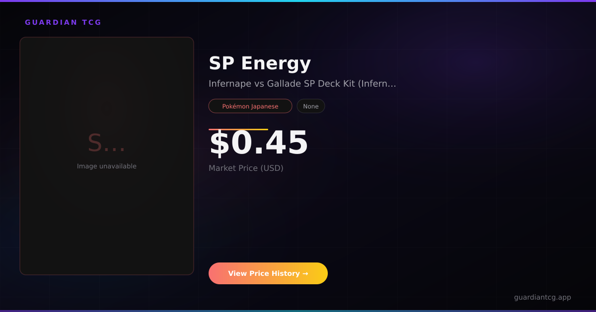 Trackable Sp SP Energy Price — $0.45 (Infernape vs Gallade SP Deck Kit (Infernape ...