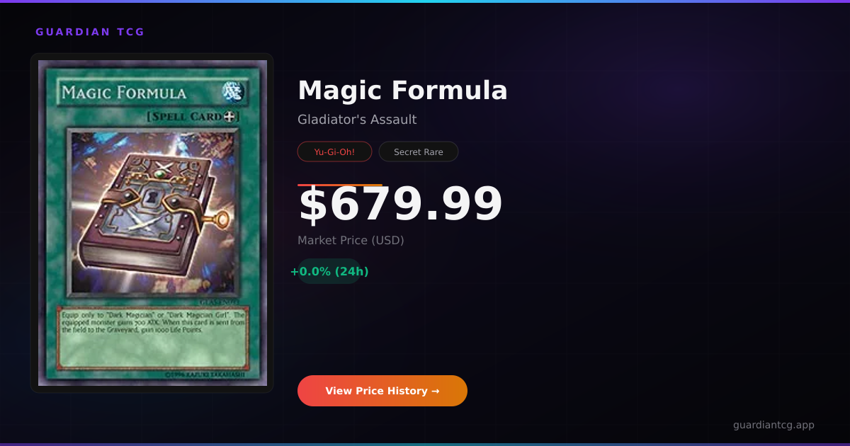 How Much Is Magic Formula Worth? Live Prices (2026) | Guardian TCG